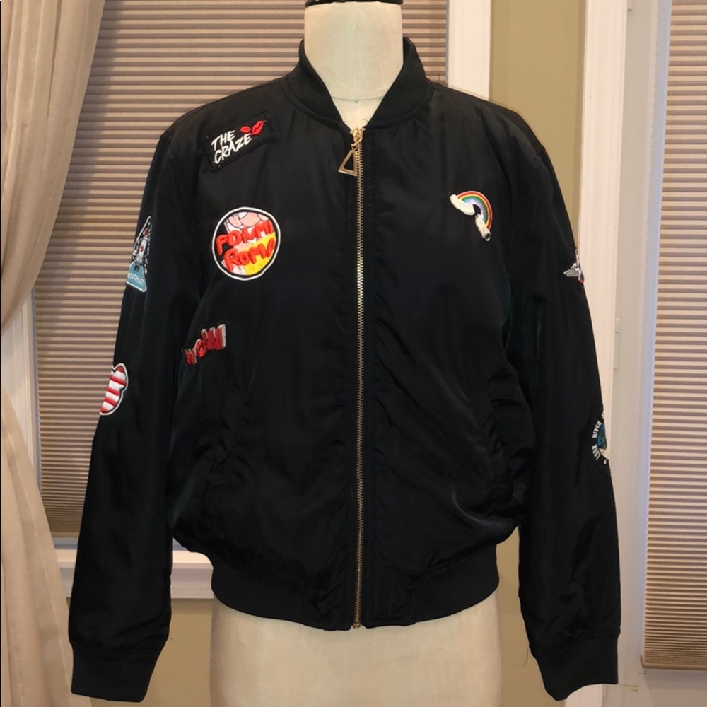 MC Lorene Bomber Jacket with Patches